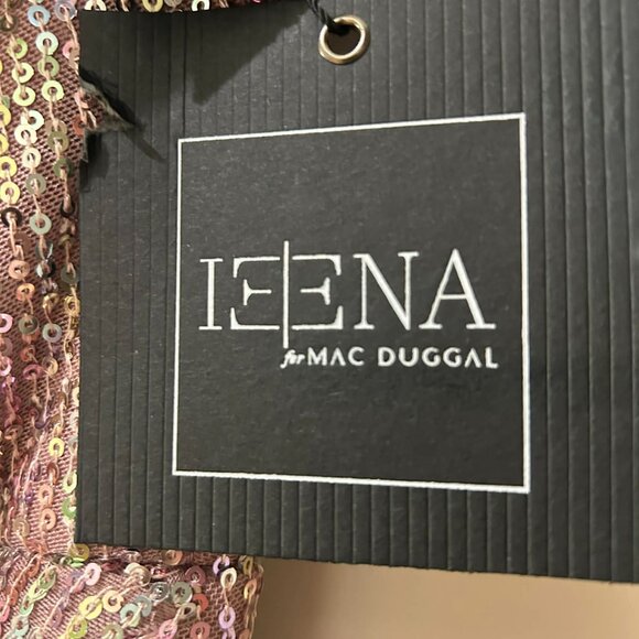 MAC DUGAL ONE SHOULDER SEQUIN DRESS - Picture 4 of 4